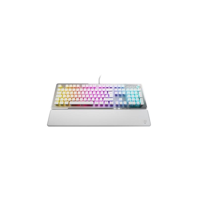Turtle Beach Vulcan Ii, Teclado De Juegos Aluminio (Cepillado)/Blanco, Desapeo, Titán Ii Rojo Tbk-1002-12-De
