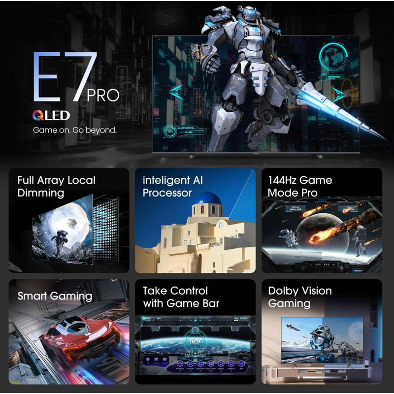 Tv Hisense 100" 100e7nq Pro Uhd Qled Smart Tv 144h