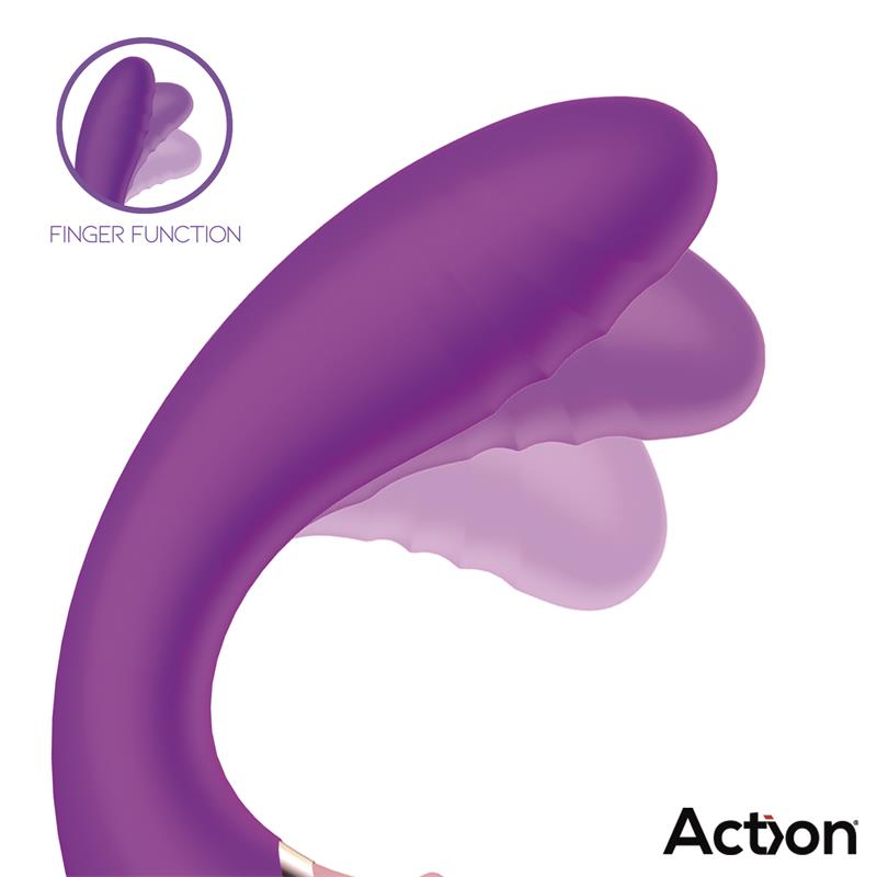 Two Lovers 3 In 1 Vibrador Con Finger Y Succión