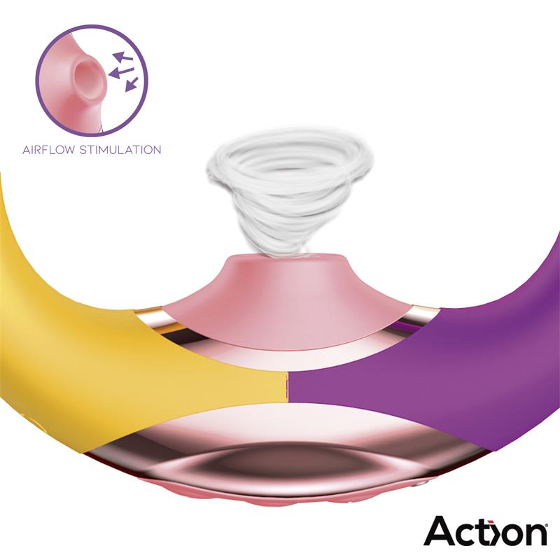 Two Lovers 3 In 1 Vibrador Con Finger Y Succión