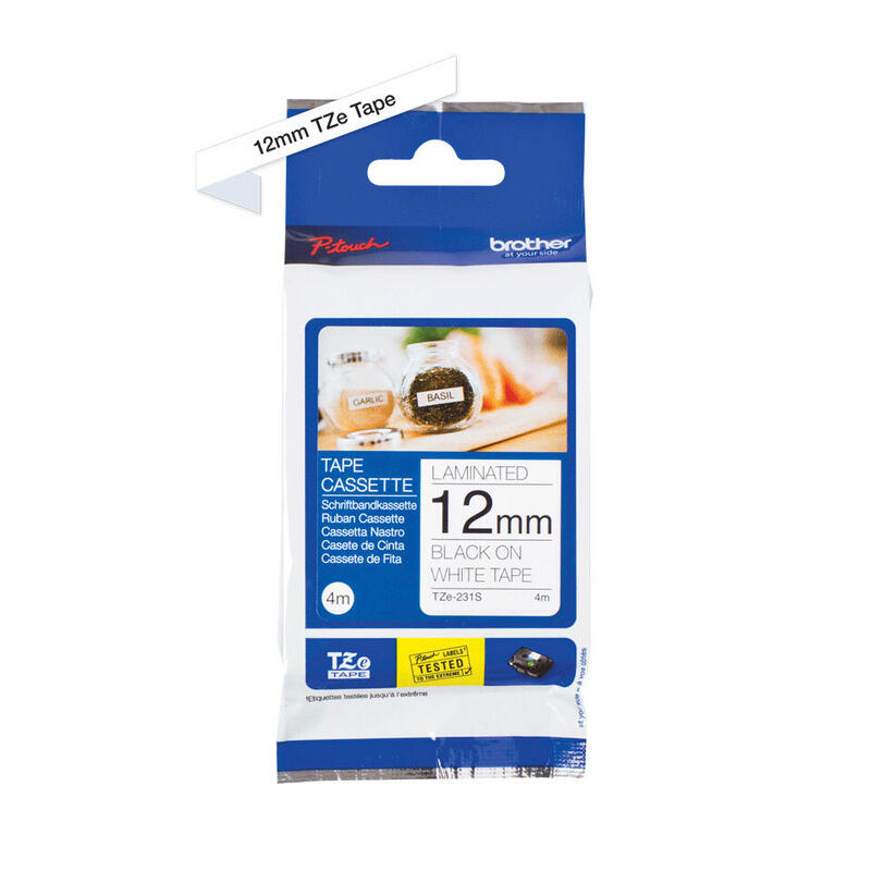 Tze-231s Label-Making Tape  Black On White