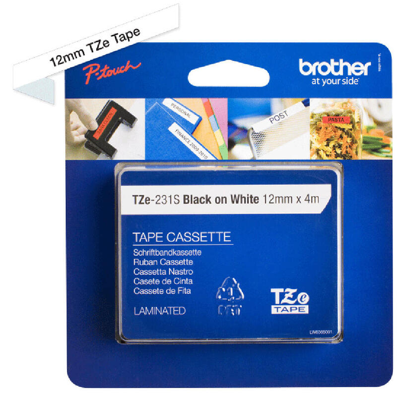 Tze-231s Label-Making Tape  Black On White