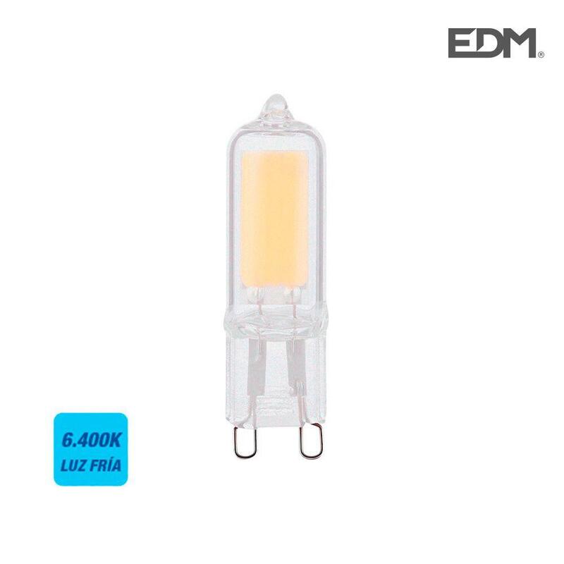 *Ult. Unidades* Bombilla G9 Led Clasica Mate 2w 220lm 6400k Luz Fria Ø1,4x4,8cm Edm