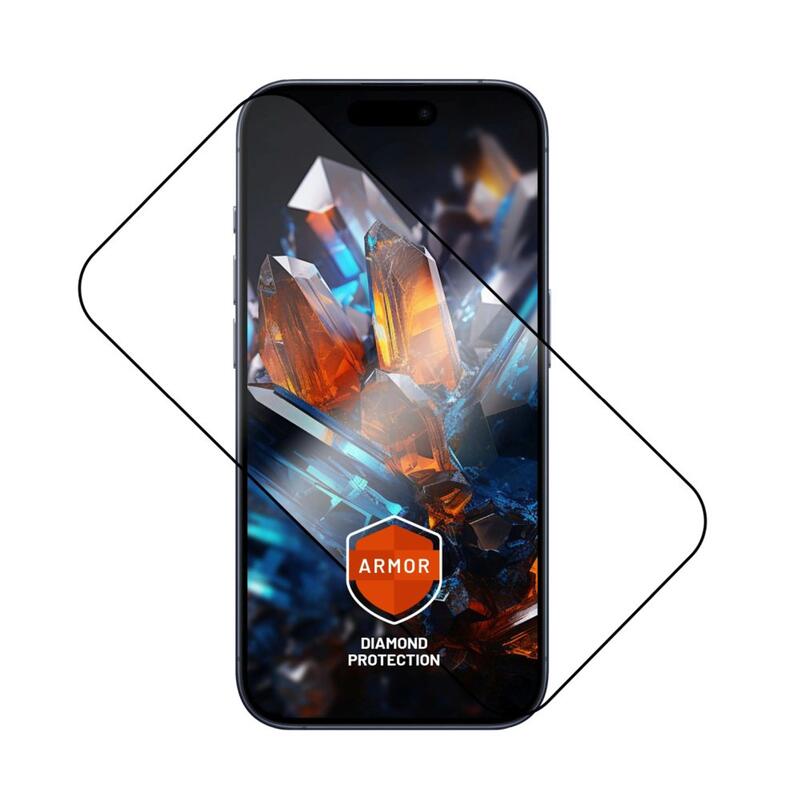 Ultra Durable Tempered Glass Fixed Armor With Anti-Dust Applicator And Ar Layer For Apple Iphone 17 Pro Max, Black