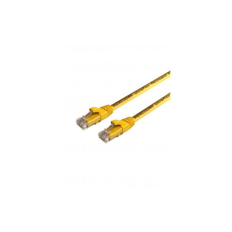 Ultraflex Patchkabel Kat6  Utp, 0,25m, Gul, Lszh