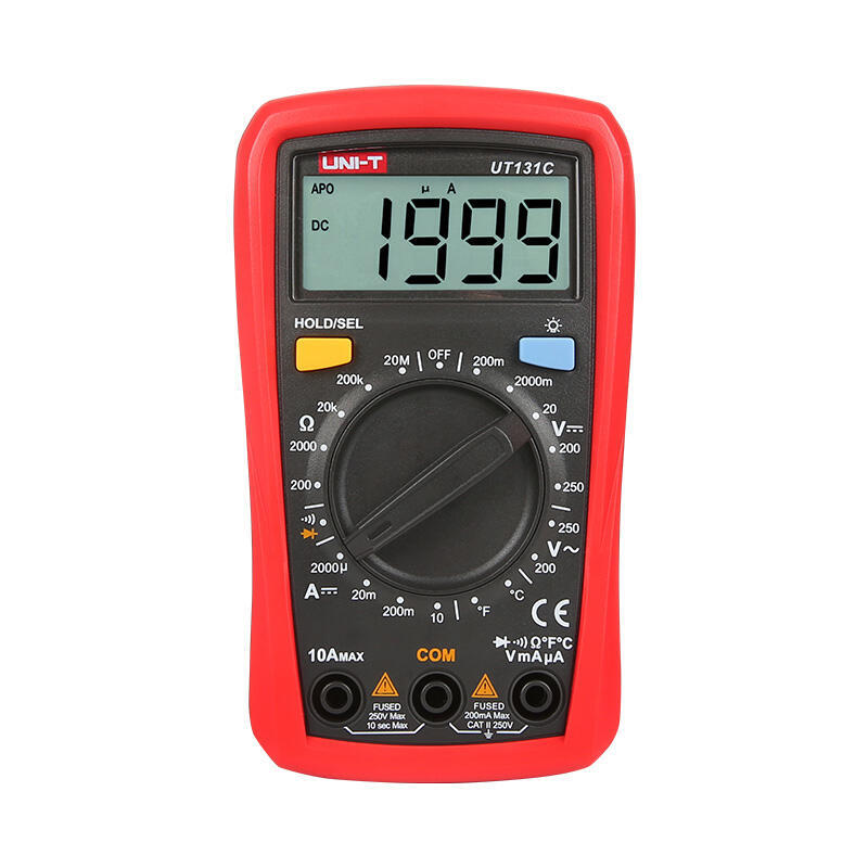 Uni-T Ut131c Digital Multimeter, Cat Ii, Temperature, Continuity And Diode Test