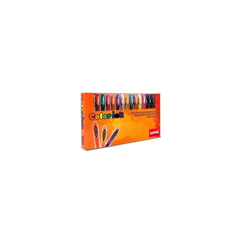 Uniball Rollerball Signo Um-12015p Basico C/Surtidos En Estuche De 15