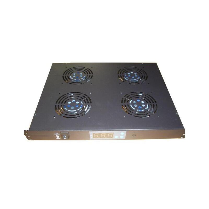 Unidad De Ventilacion  Frontal  Rack 19". 4 Ventiladores +