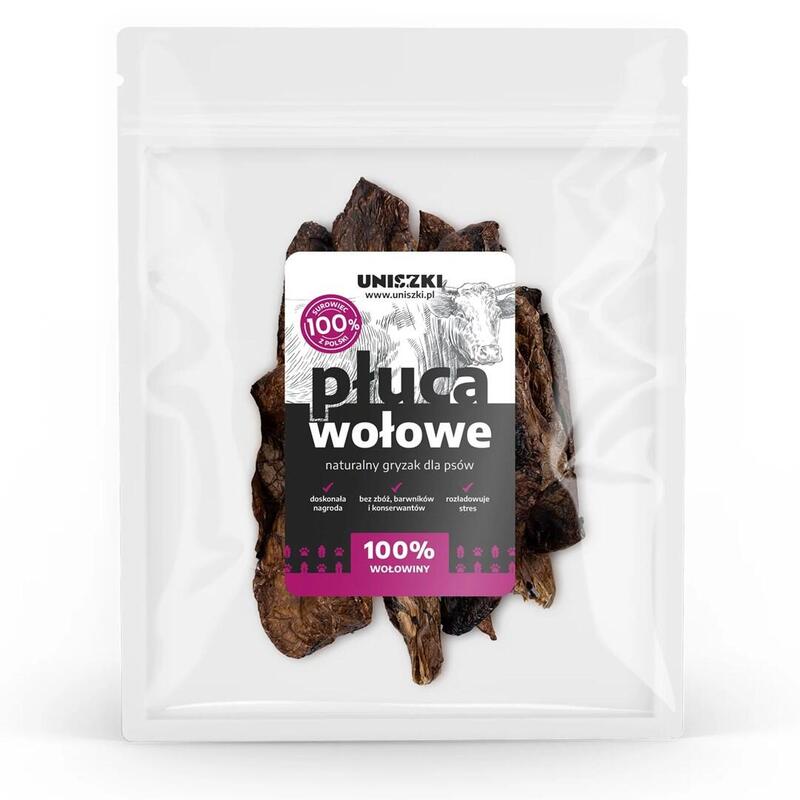 Uniszki Beef Lungs - Premio Para Perros - 200g