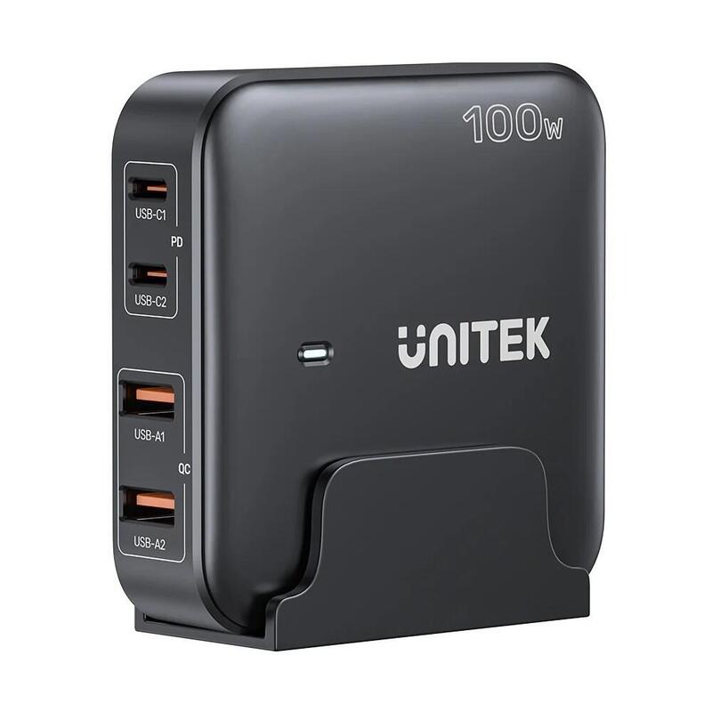 Unitek Ladowarka Biurkowa Gan 100w 2xusb-A 2xusb-C