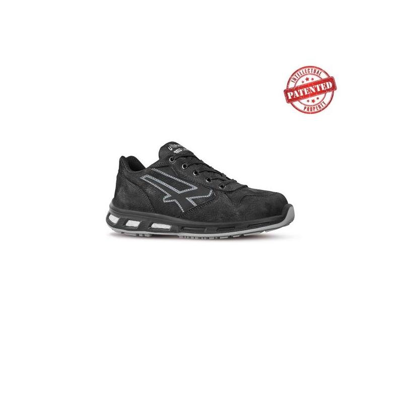 Upower Carbon S Esd Calzado De Seguridad Bajos - Talla 40 - Cuero Nubuck Resistente, Puntera De Aluminio, Hidrofugos,