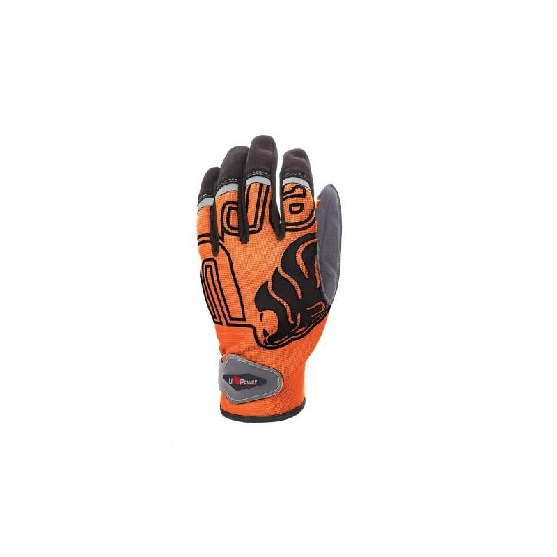 Upower Niko Guantes De Trabajo Con Destreza Y Flexibilidad - Talla L - Dorso Elastico Transpirable, Palma Resistente,
