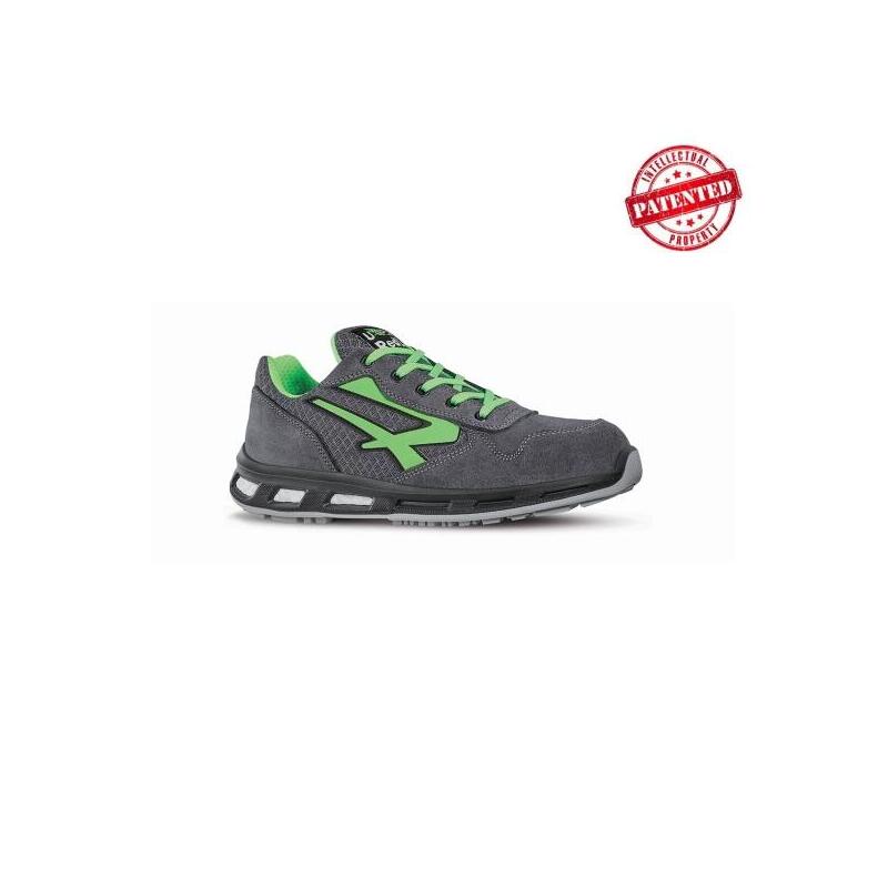 Upower Point S Esd Calzado De Seguridad Bajos - Talla 40 - Parte Superior De Nailon Ultraflexible Y Gamuza Suave,
