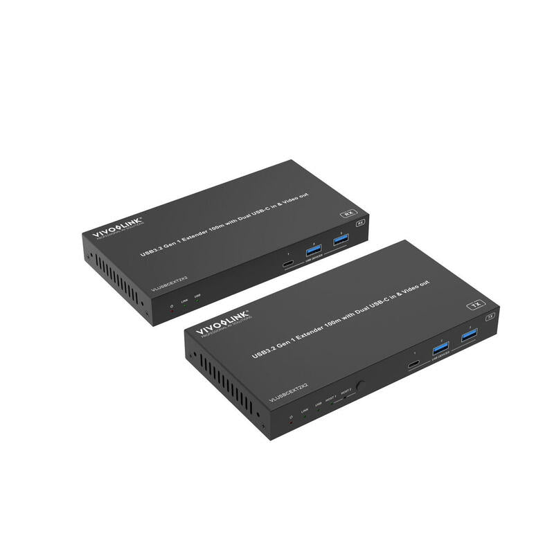 Usb3.2 Gen 1 Extender (100m)  With Dual Usb-C In & Video