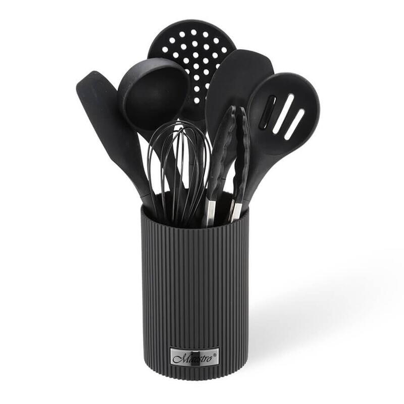 Utensilios De Cocina 8 Elementos Mr-1542-Negro Maestro