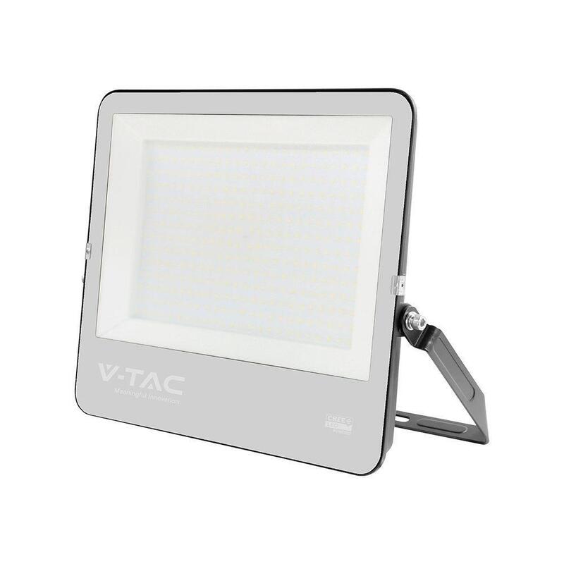 V-Tac 300w Led Floodlight Cree Chip Black Body Grey Glass 4000k 135lm/W
