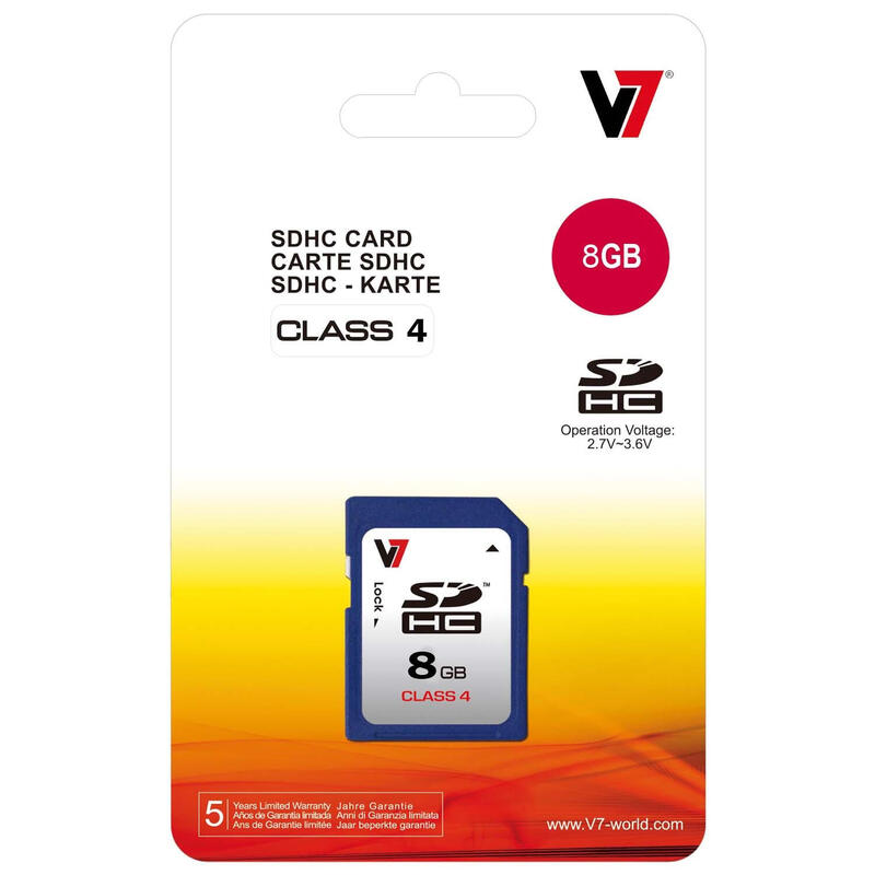 V7 Sdhc 8 Gb Clase 4