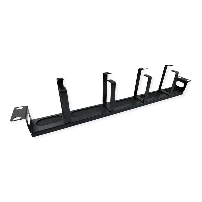 Value 19-Pulgadas Placa Frontal, 4 Sen Tipo G, Pasacables (Brste), Negro