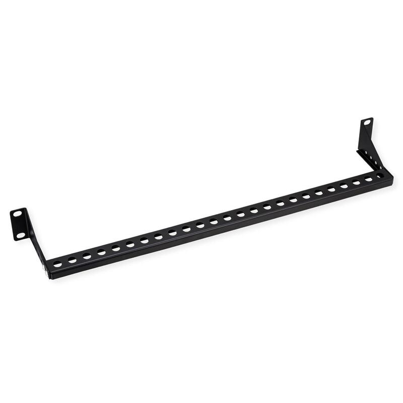 Value 19" Rack Montierbare Kabelfhrungsschiene (Horizontal), Einstellbare Profundidad, 1he, Negro