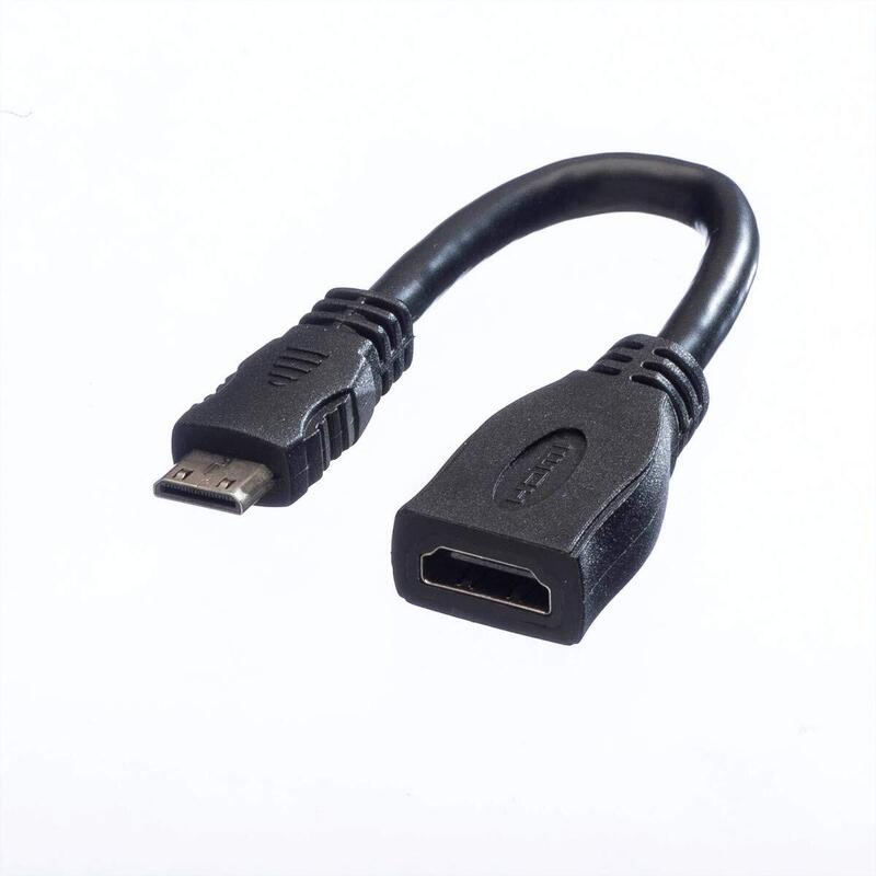 Value Hdmi High Speed Cable Mit Ethernet Hdmi Bu - Mini Hdmi St 0,15m