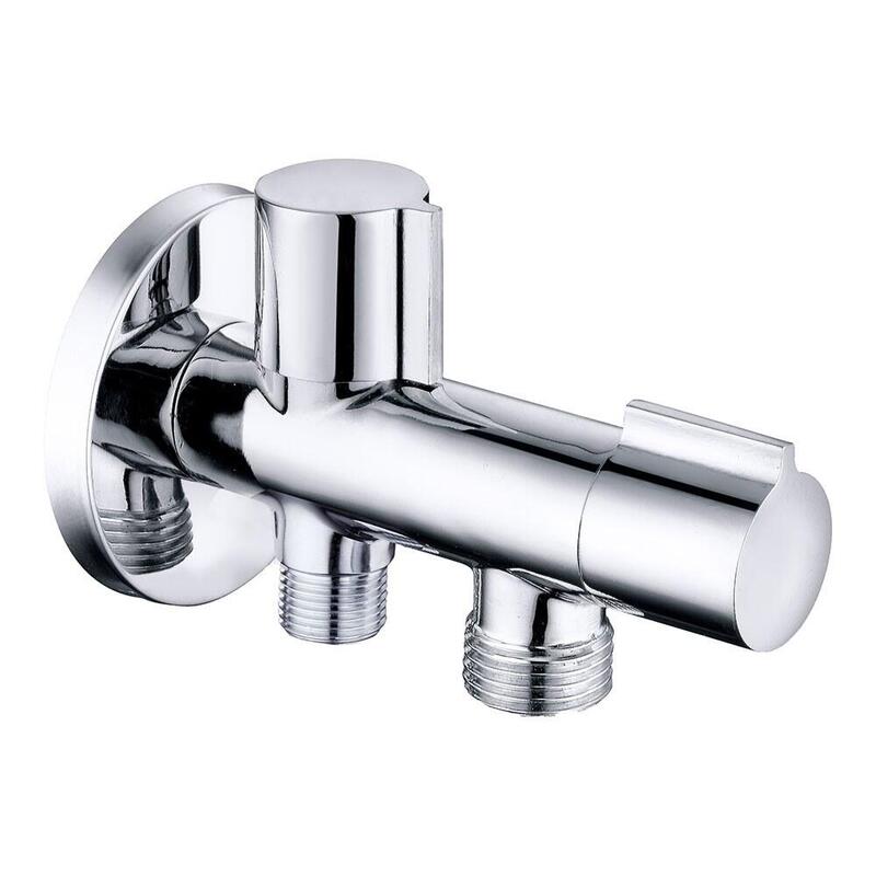 Válvula De Escuadra Doble ½ X ½ X 3/8 Pulg, 114 X 67 Mm