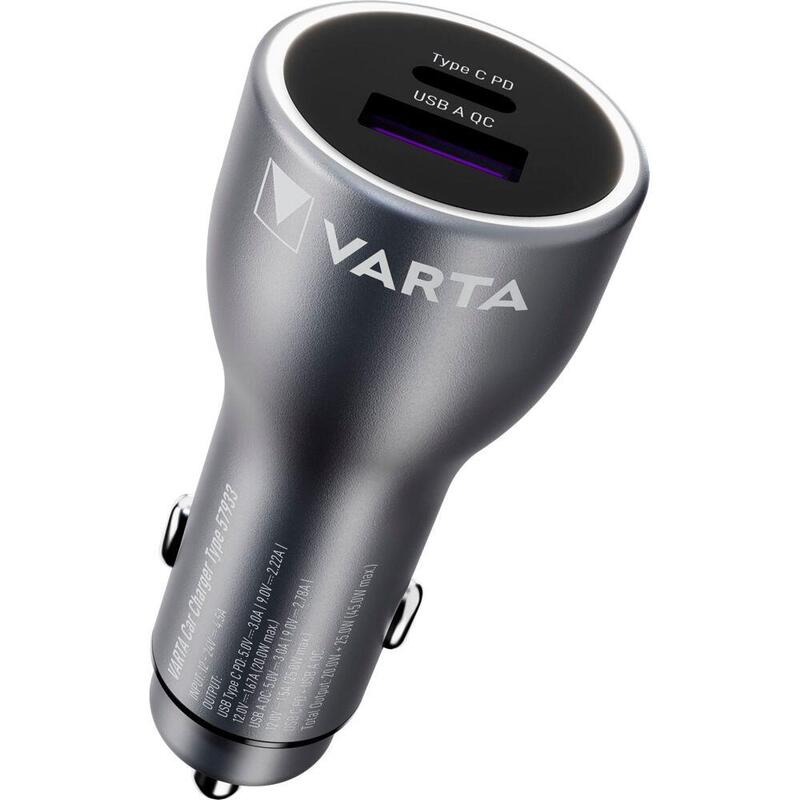 Varta Cargador 45w Car Charger 1x Usb-A 1x Usb-C