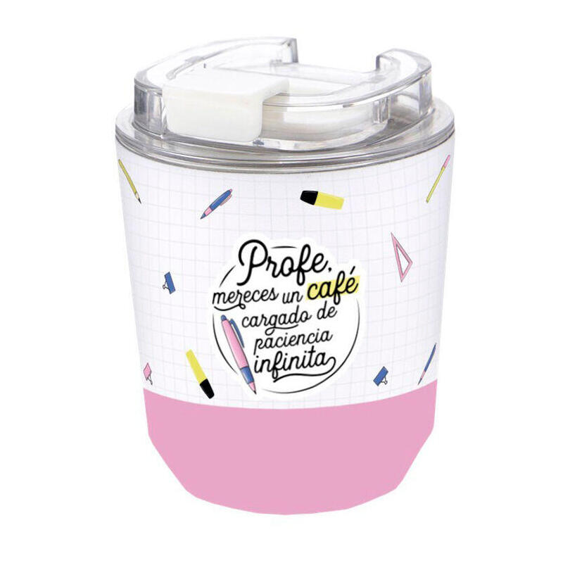 Vaso Termico Caffe - Profe Mereces Un Cafe Cargado De Paciencia Infinita 280ml