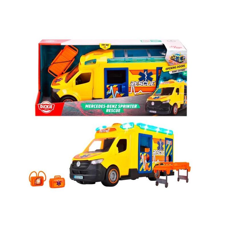 Vehículo De Juguete Dickie Mercedes-Benz Sprinter Rescue 203716025