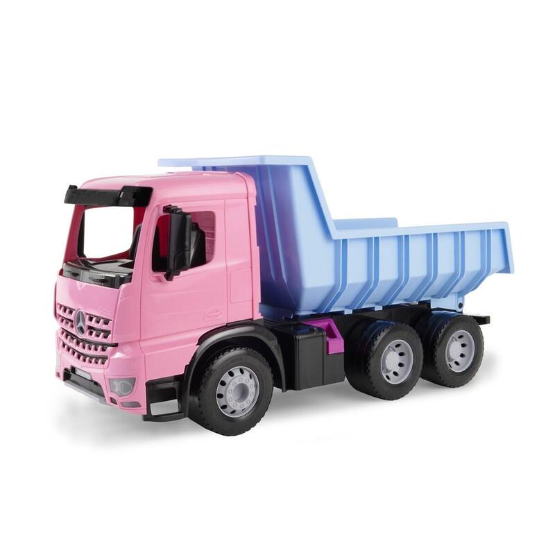 Vehículo Giga Trucks Camión Volquete Arocs Rosaowa En Caja
