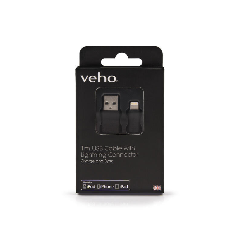 Veho Apple Lightning Cable - 1m/3.3ft Negro