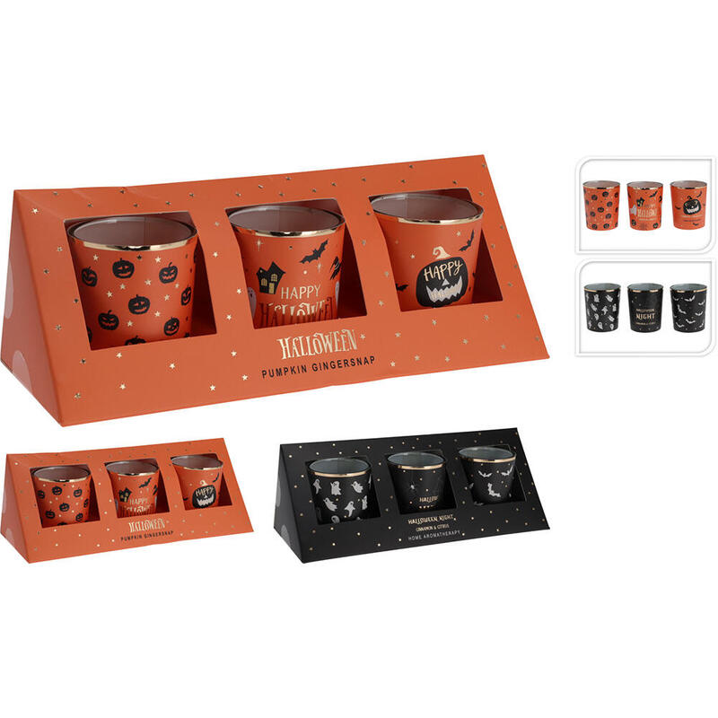 Velas Aromáticas Halloween, Colores Variados.