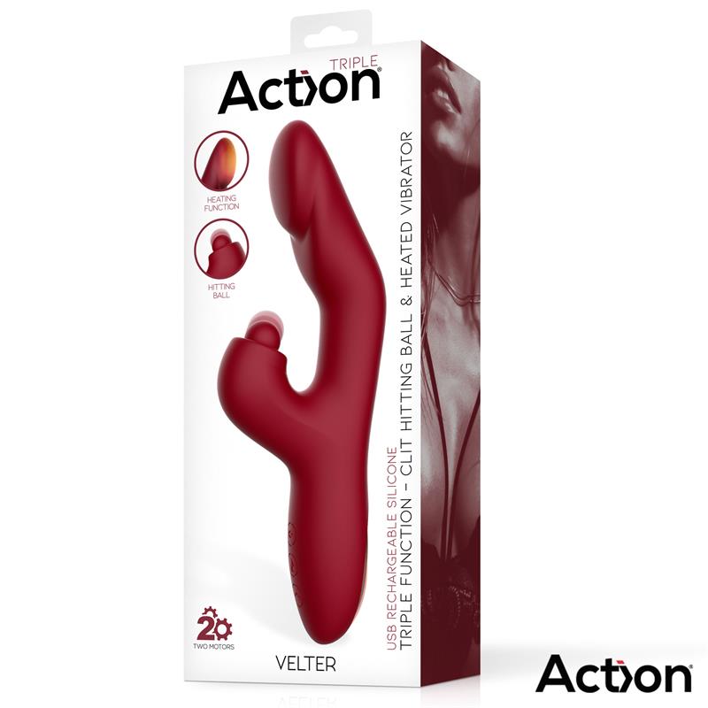 Velter Soft Clit Hitting Ball Con Vibración Y Efecto Calor