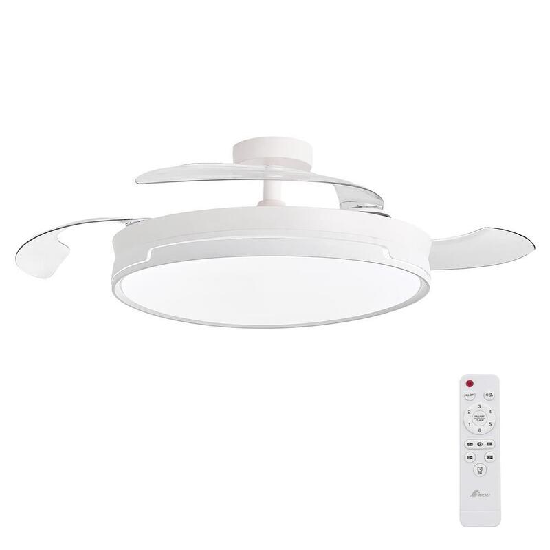 Ventilador  3nod De Techo Concept Ray Luz Led Regulable Motor Dc 6 Velocidades