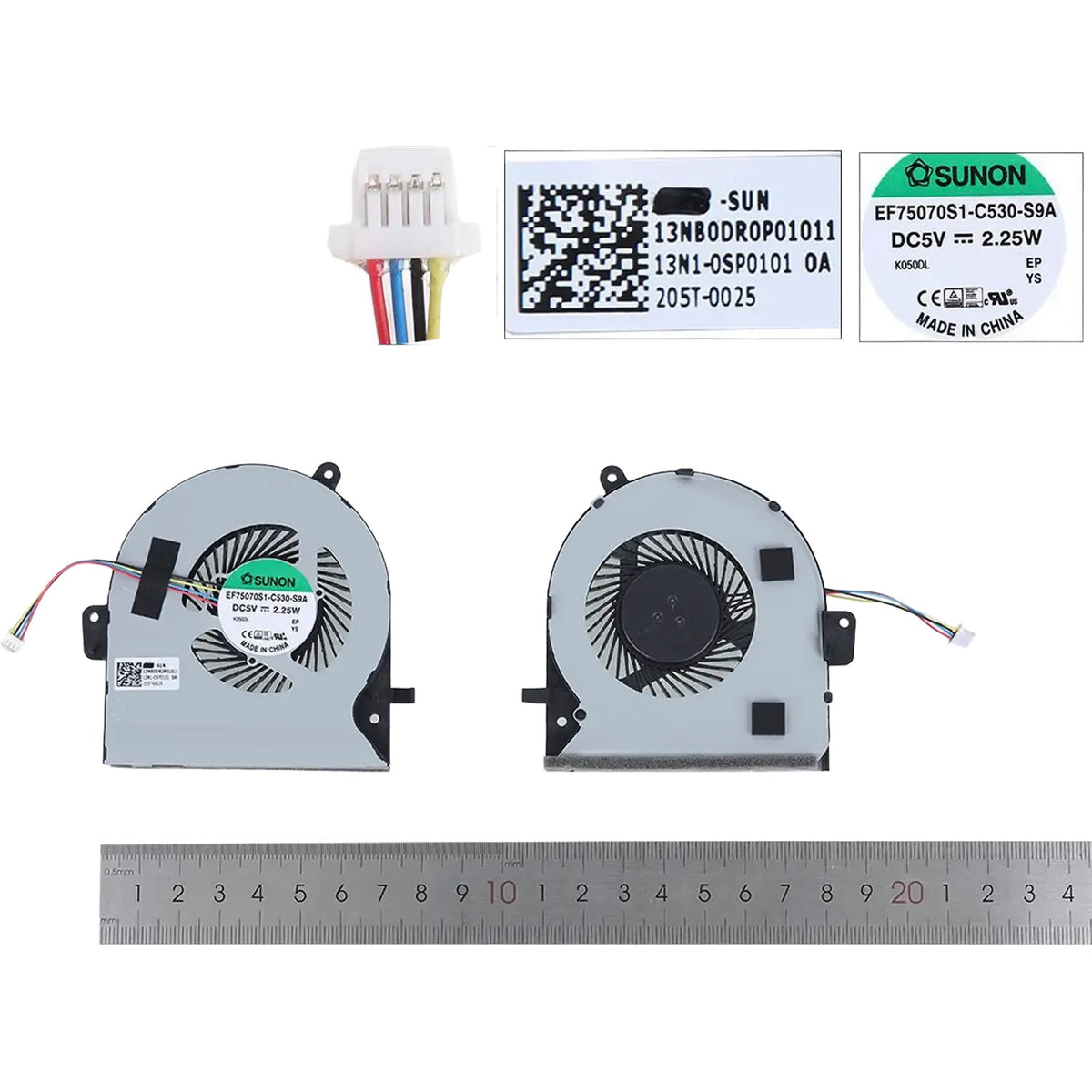 Ventilador Cpu Para Portátil Asus Gl502Vm Gl502Vml Gx60Vm 13Nb00R0P02011 13N1-0Sp0201