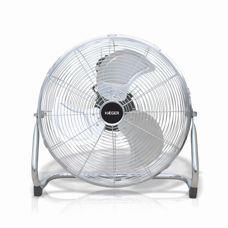 Ventilador De Suelo Industrial Haeger New Tornado 3 Aspas Metalicas 45cm 90w Interruptor Giratorio 3 Velocidades