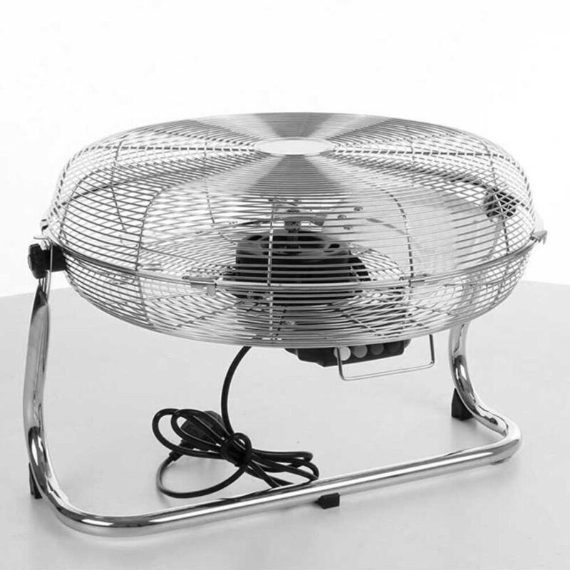 Ventilador De Suelo Industrial Haeger New Tornado 3 Aspas Metalicas 45cm 90w Interruptor Giratorio 3 Velocidades