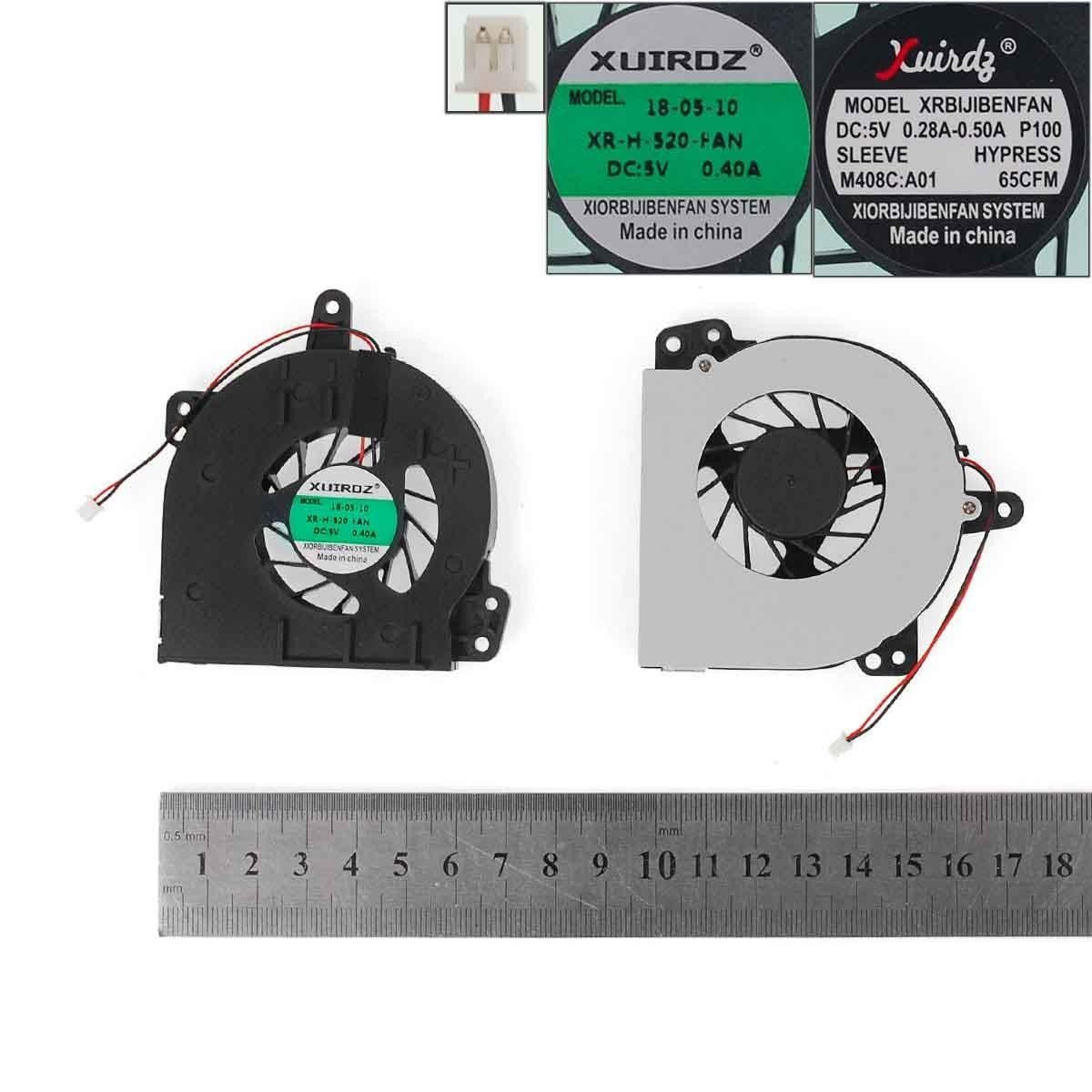Ventilador Cpu Para Portátil Hp / Compaq 500 510 520 530 F687-Cw Series Presario A900 C700