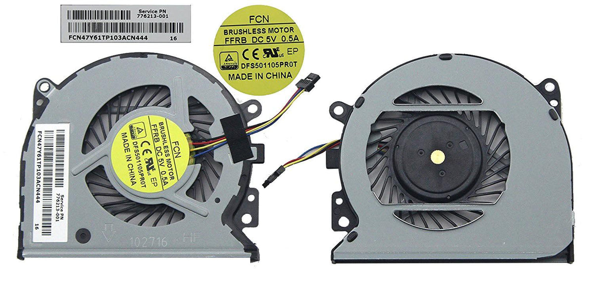 Ventilador Cpu Para Portátil Hp Envy 15-U 15-U499Nr 15-U110Dx 15-U011Dx 15-U111Dx