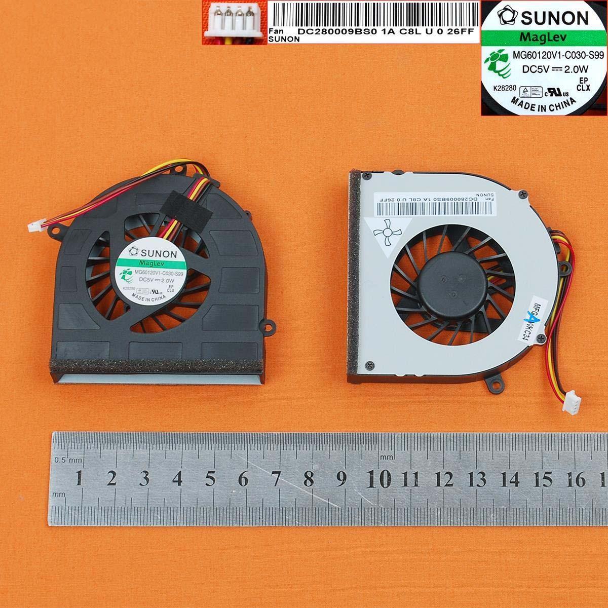 Ventilador Cpu Para Portátil Lenovo G470 G470A G470Ah G475 G570 G575 Dc280009Bs0 Mg60120V1-C030-S99 Ksb05105Hc-Ag53 Dc280009Bd0