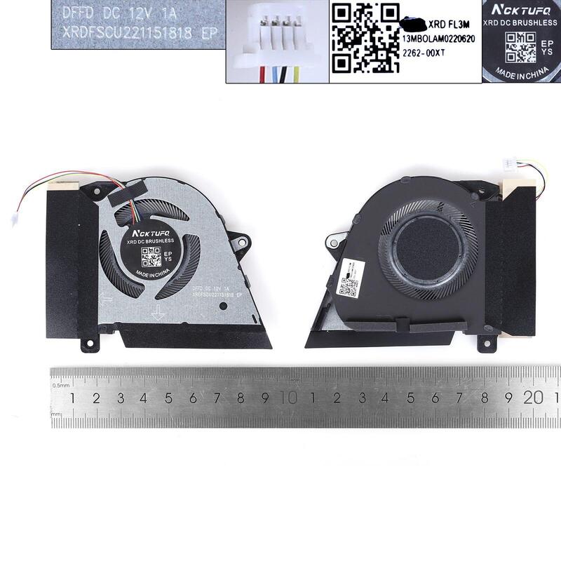 Ventilador Para Computadora Portátil Asus Ga401q Ga401qc Qe Qh Ga401qm Ga401ihr Gpu, Copia Alta