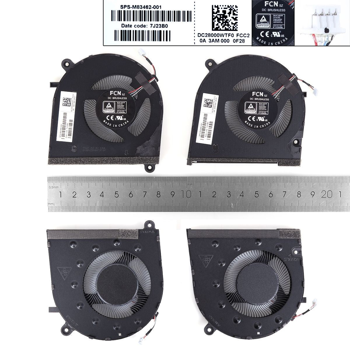 Ventilador Para Portátil Hp Spectre X360 16" 2 En 1 16-F 16T-F M83462-001