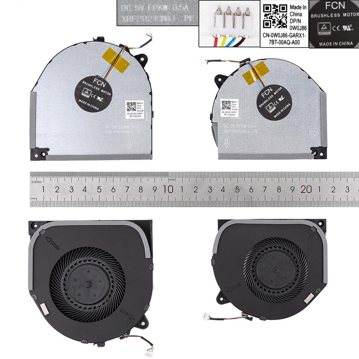 Ventilador Cpu+Gpu Para Portátil Lenovo Y7000 Y530-15Ich-1060