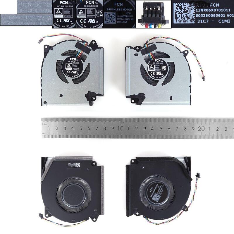 Ventilador Para Portátil Asus Rog 5plus 5r G513qy 2021 G513qm 5900 12v (L+R,Org)