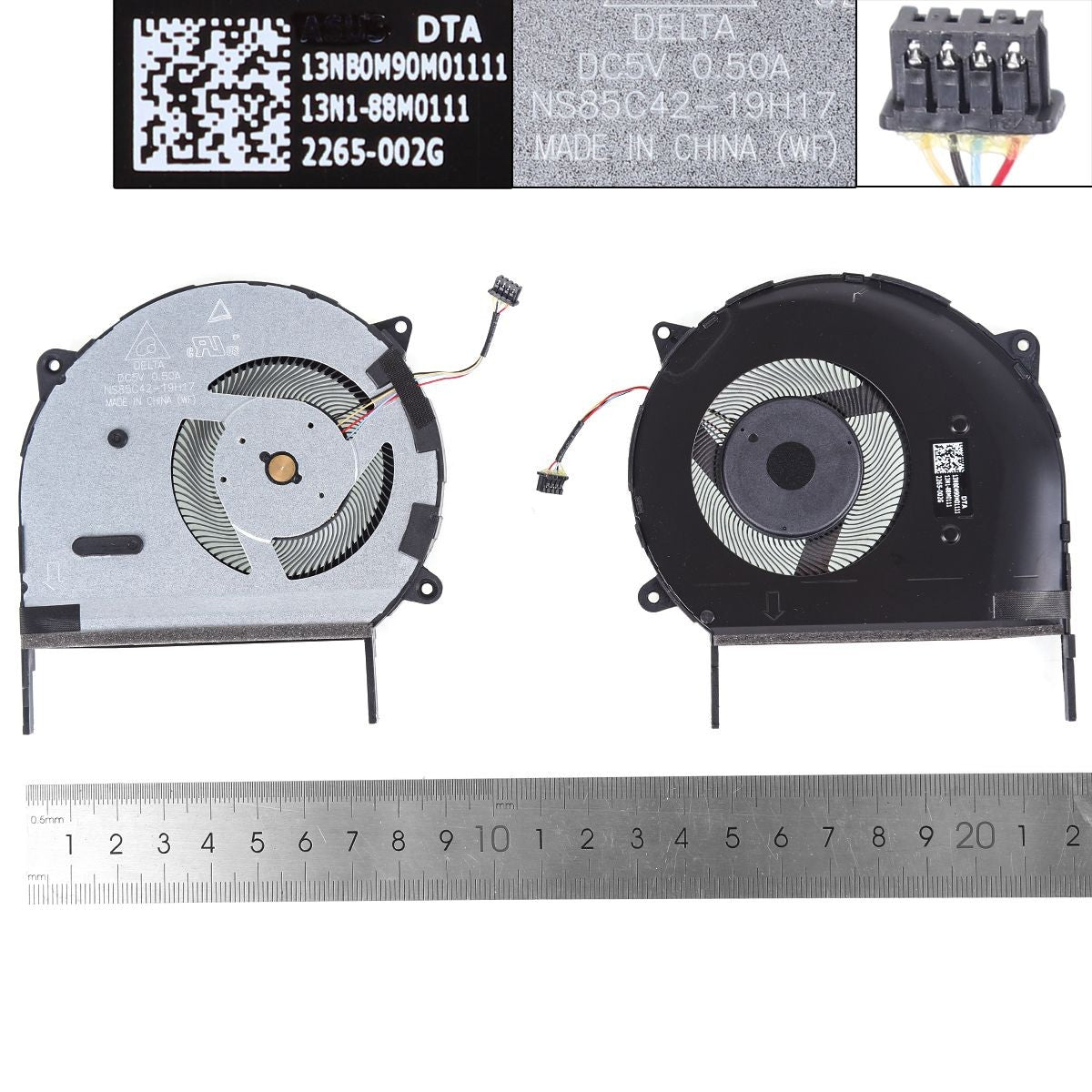 Ventilador Para Portátil Asus Vivobook F512 F512J A X512 X512J A X512Fa X512Fb V5000D V5000J Ns85C05 13N1-88M0111