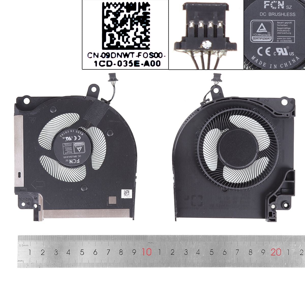 Ventilador Gpu Para Portátil Dell Alienware X17 R1 R2 09Dnwt