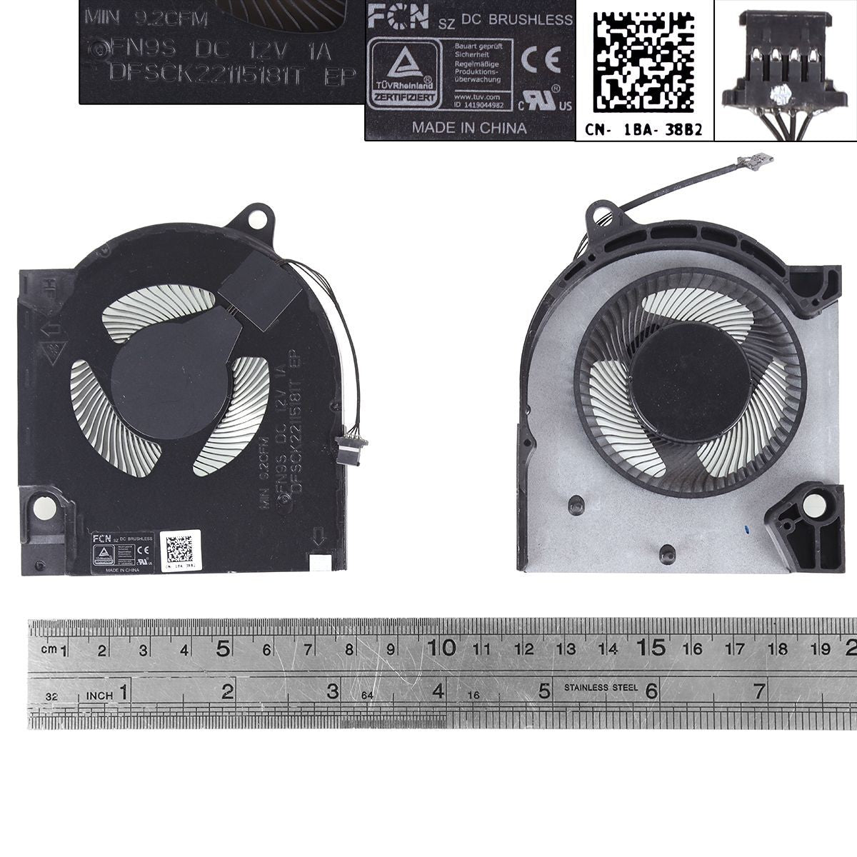 Ventilador Gpu Para Portátil Dell G15 5510 5511 Rtx3060 Rtx3050 Rtx3060 Rtx3050