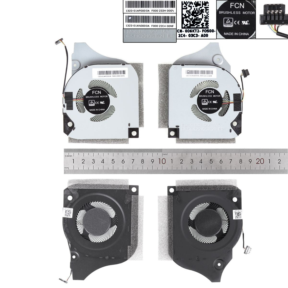 Ventiladores Cpu + Gpu Para Portátil Dell G7-7790 G5-5590 7590 P82F 12V
