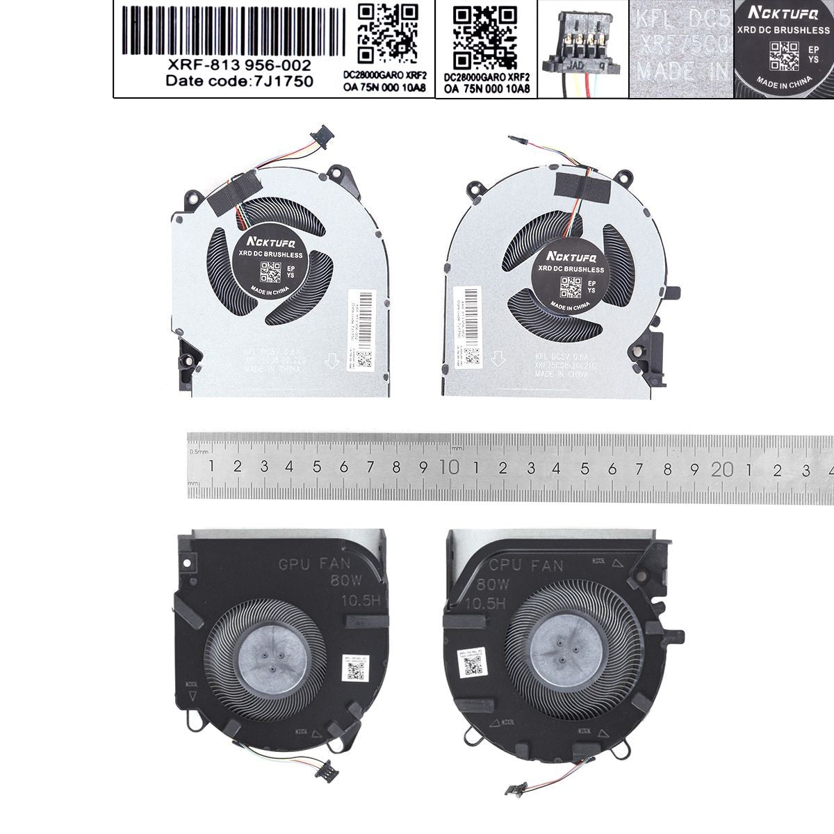 Ventiladores Para Portátil Hp 16-D/E Tpn-Q263 Q264 M75721 M75723 80W