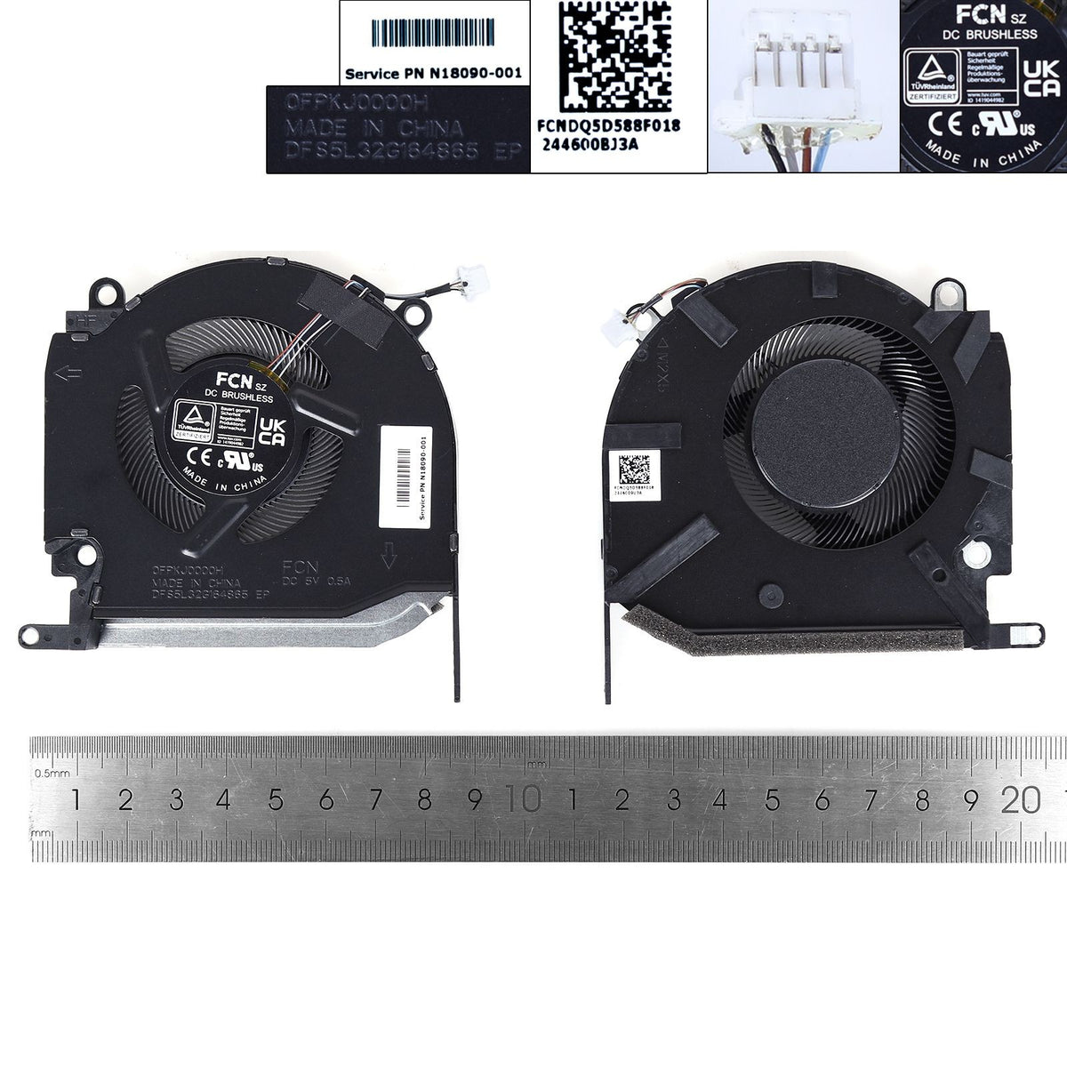 Ventilador Para Portátil Hp Omen 16-K 16-N Tpn-Q280 Tpn-Q280