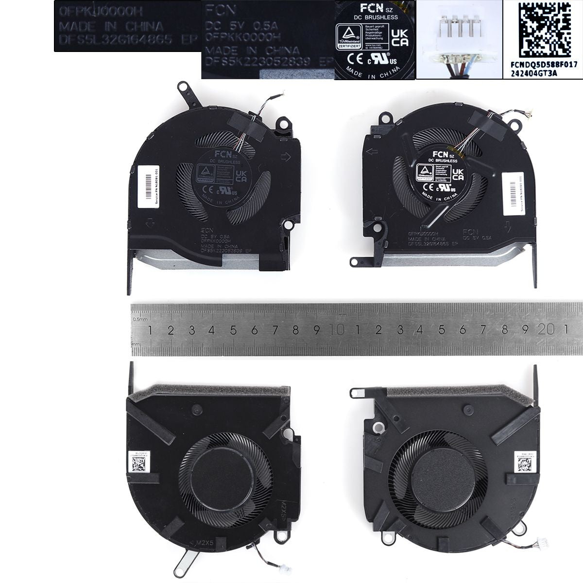 Ventiladores Para Portátil Hp Omen 16-K 16-N Tpn-Q280 Tpn-Q280